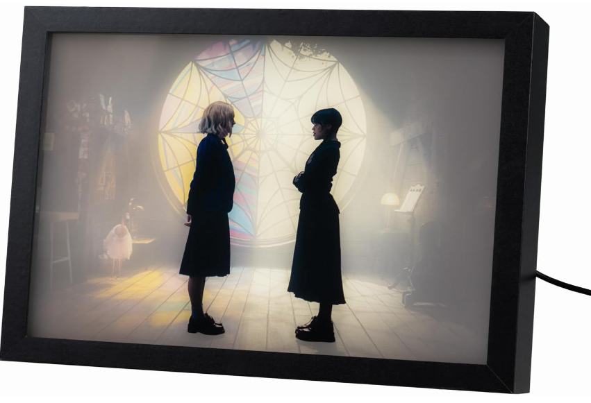Mercoledì Addams Quadro LED | Lamina Decorativa Illuminata