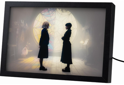 Mercoledì Addams Quadro LED | Lamina Decorativa Illuminata
