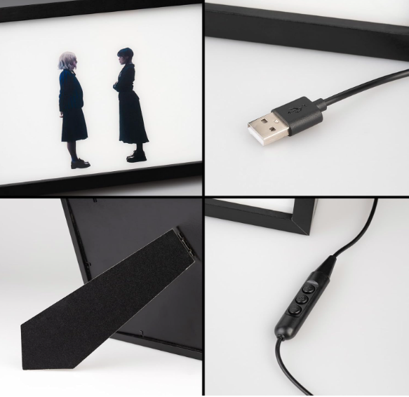 Mercoledì Addams Quadro LED | Lamina Decorativa Illuminata