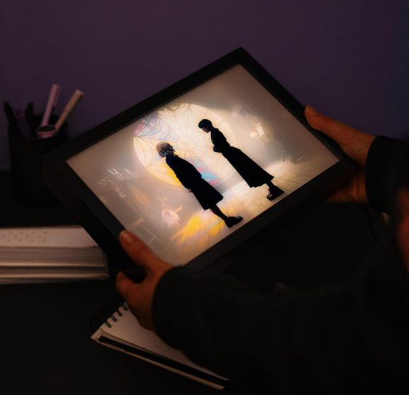 Mercoledì Addams Quadro LED | Lamina Decorativa Illuminata