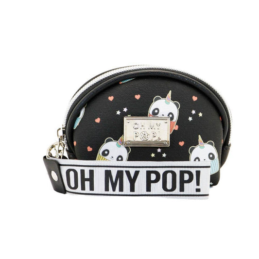 Oh My Pop! Pandicorn-Portamonete Ovale, Nero