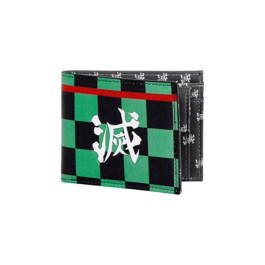 Demon Slayer Tanjiro-Portafoglio da Uomo, Multicolore