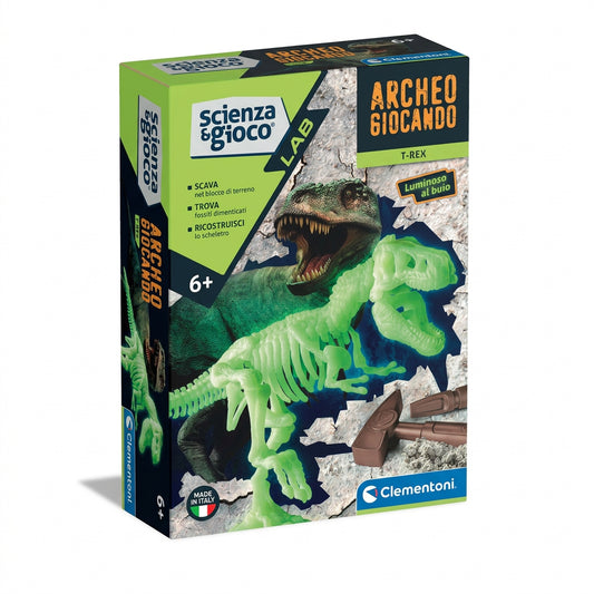 Clementoni Scienza e Gioco Archeogiocando T-Rex luminoso al buio