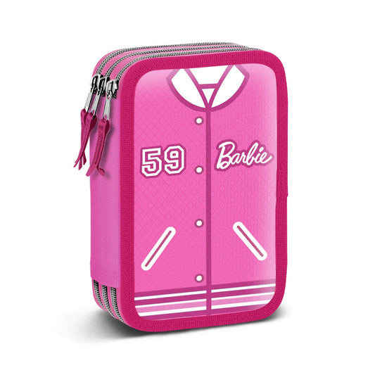 Barbie Varsity-Astuccio con Matite Triplo