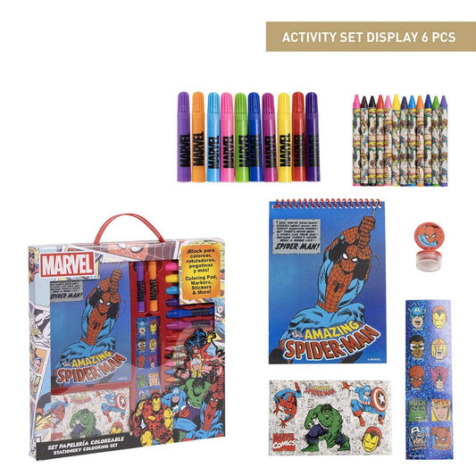 SET DI CANCELLERIA COLORABILE MARVEL DISPLAY