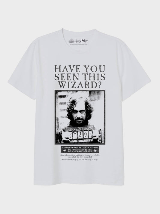 T-shirt nera «Wanted» per Sirius