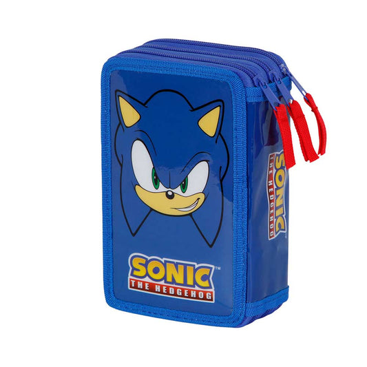 Sonic The Hedgehog - SEGA Sight-Astuccio con Matite Triplo