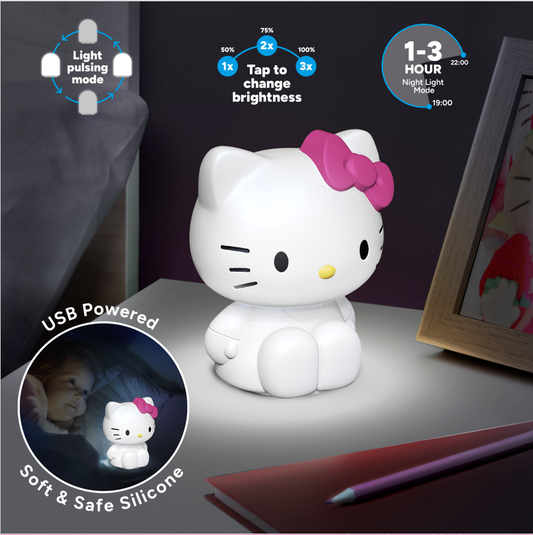 Lampada Hello Kitty SquishyGlo Paladone in silicone ricaricabile