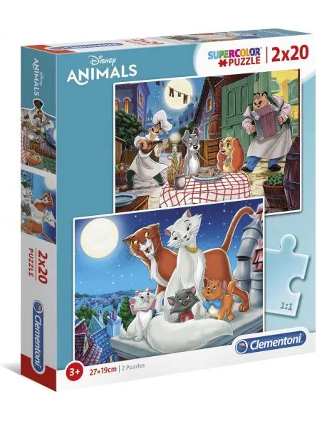 Super Color Puzzle Disney Classic 2x20 pcs