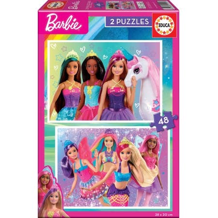 Puzzle doppio Barbie 2x48 pezzi